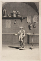 KG 11989
<br/>
Het atelier van een beeldhouwer.
<br/>
<em>Picart, Bernard (1673-1733)</em>
